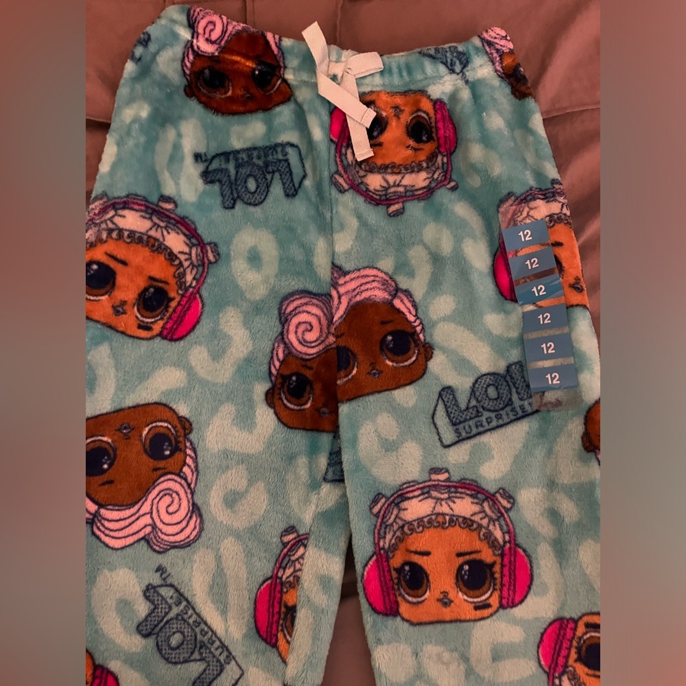 Girls LOL Surprise pajama pants size 12, NWOT